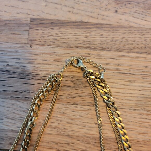 Gold Coin Multilayer Necklace - Picture 5 of 9